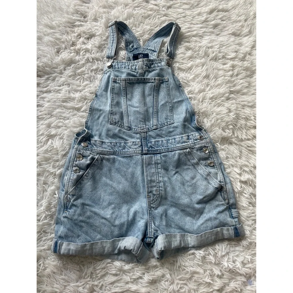 Gap Teen Denim Shortalls Bib Overalls